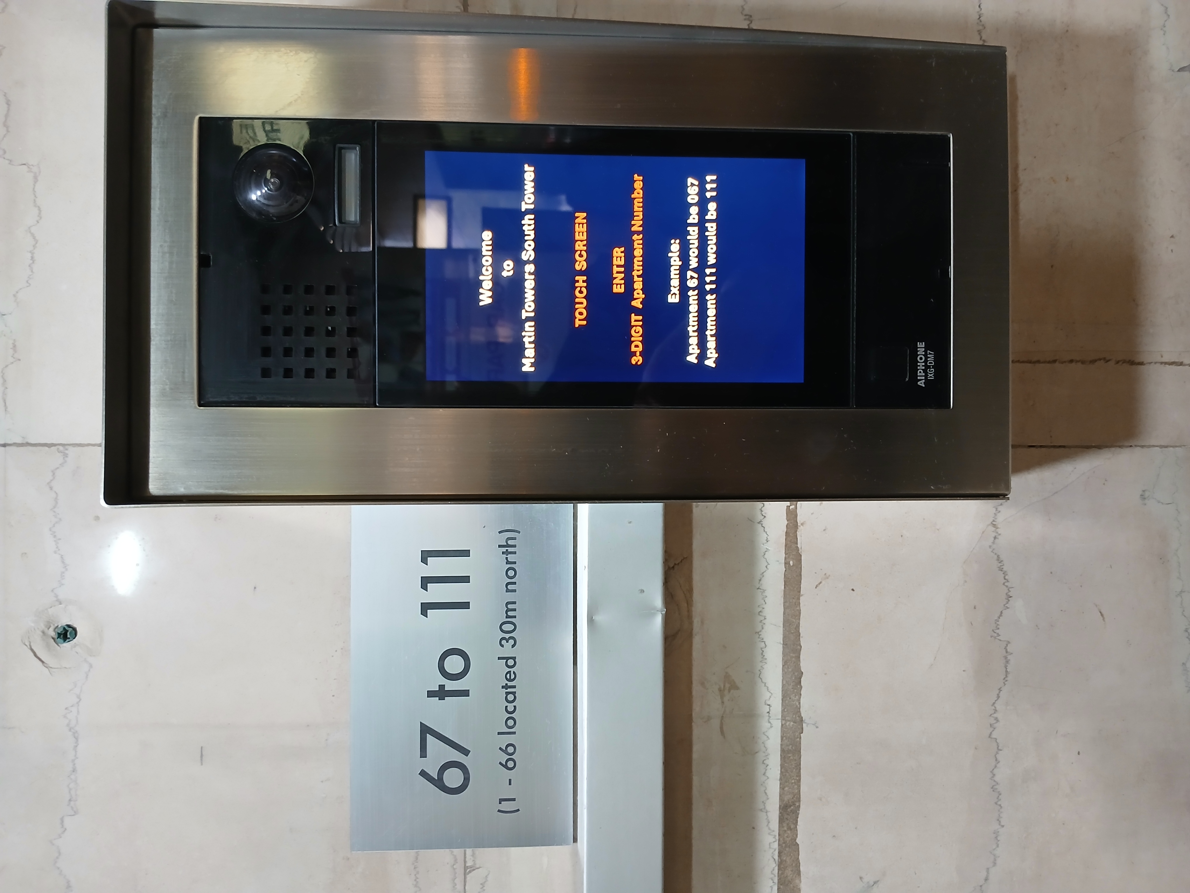 South Tower Intercome 